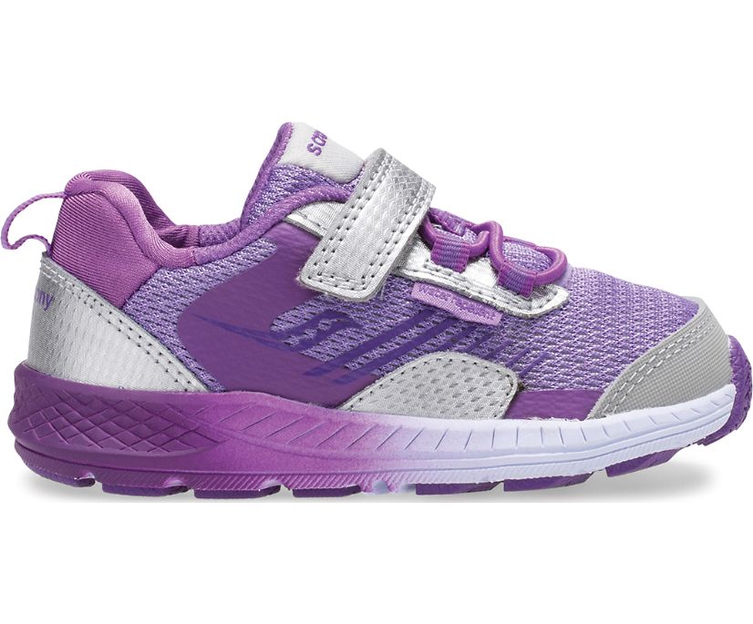 Saucony Wind Shield A/C Jr. Kids\' Sneakers Silver / Purple | AU 787UZGT